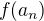 $f(a_n)$