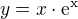 $y=x\cdot\rm{e}^x$