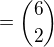 $={6\choose2}$