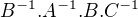 $B^{-1}.A^{-1}.B.C^{-1}$