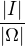 $\frac{|I|}{|\Omega|}$