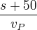 kopírovat do textarea $\frac{s+50}{v_P}$