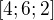 $[4;6;2]$