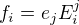 $f_i=e_j E^j_i$