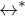 $\leftrightarrow^{*}$