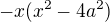 $-x(x^2-4a^2)$