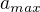 $a_{max}$