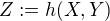 $Z:=h(X,Y)$
