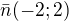 $\bar{n}(-2;2)$