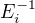 $E_i^{-1}$