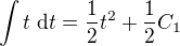kopírovat do textarea $\int t\;\mathrm dt=\frac 12 t^2+\frac 12 C_1$