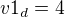 $v1_{d} = 4$