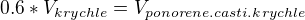 $0.6*V_{krychle}=V_{ponorene.casti.krychle}$
