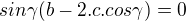 kopírovat do textarea $sin\gamma (b-2.c.cos\gamma)=0$