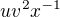 $uv^2x^{-1}$