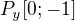 $P_{y}[0;-1]$