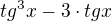 $tg^{3}x - 3\cdot tgx$