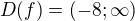 $D(f)=(-8;\infty )$