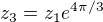 $z_3=z_1e^{4\pi/3}$
