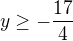 kopírovat do textarea $y\ge -\frac{17}{4}$