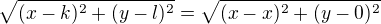kopírovat do textarea $\sqrt{(x-k)^{2}+(y-l)^{2}}=\sqrt{(x-x)^{2}+(y-0)^{2}}$