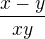 $\frac{x-y}{xy}$