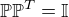 $\mathbb{P}\mathbb{P}^T=\mathbb{I}$