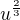 $u^{\frac23}$