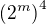 $\(2^m\)^4$