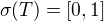 $\sigma(T)=[0,1]$