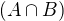$(A\cap B)$