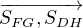 $\overrightarrow{{S_{FG}}, S_{DH}}$