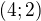 $(4;2)$