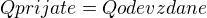 $Q{prijate} = Q{odevzdane}$