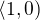 $\langle1,0)$