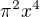 $\pi^2x^4$