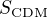 $S_{\text{CDM}}$