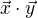 $\vec{x}\cdot \vec{y}$