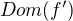 $Dom(f^\prime)$