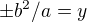 $\pm b^2/a=y$