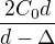 $\frac{2C_0d}{d-\Delta}$