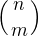 $\({n \atop m}\)$