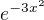 $e^{-3x^2}$