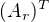$(A_r)^T$