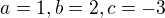 kopírovat do textarea $a = 1, b = 2, c = -3$