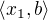 $\langle x_1 , b\rangle$