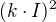 $(k\cdot I)^{2}$