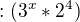$:(3^x*2^4)$