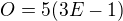 $O = 5(3E-1)$