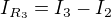 $I_{R_3}=I_3-I_2$